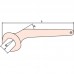 Ключ рожковый загнутый искробезопасный 14 мм