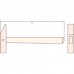 Молоток искробезопасный 250гр.