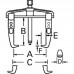 Съемник с двумя фиксируемыми захватами 2 (24-55 мм)