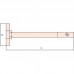 Ключ для пробок искробезопасный 70 мм, длина 300 мм