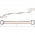 Ключ накидной 45 гр. искробезопасный 41x46 мм